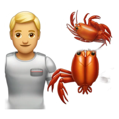Deux homard qui ce tiennent par la pince sticker