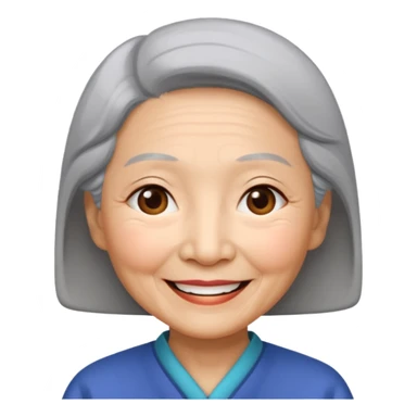 asian grandmother recent more simple sticker