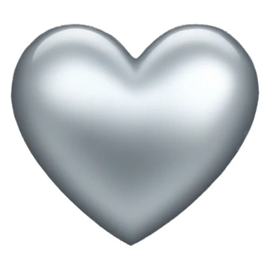 Sparkly silver heart emoji  sticker