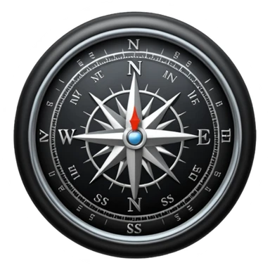 black compass sticker