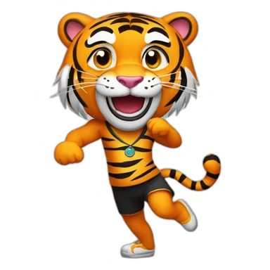 tiger zumba sticker