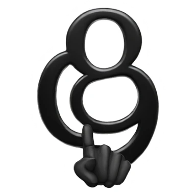 A black panther holding the number 0 in its paws sticker