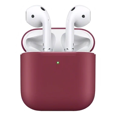AirPods burgundy color sticker