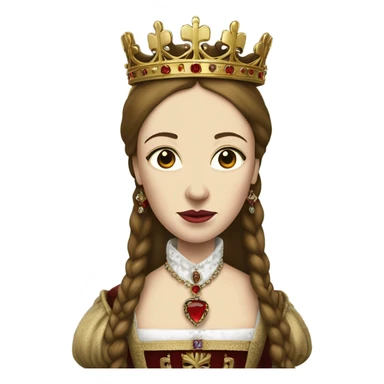 Mary Tudor Queen detailed covered Bloody sticker