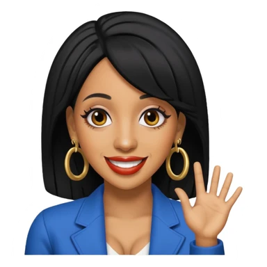 Cardi b black hair  sticker