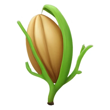 a seed which is just about to grow sticker