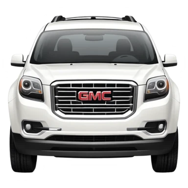 GMC Acadia white sticker