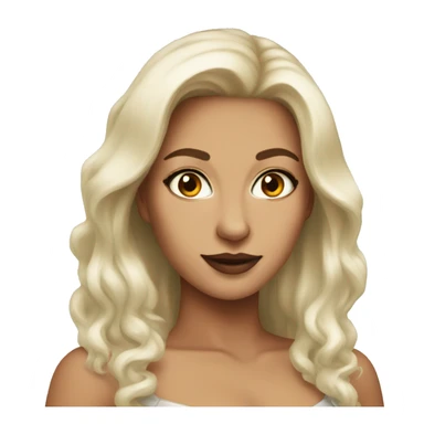 a beautiful white women fox sticker