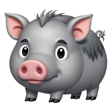 grey hog sticker