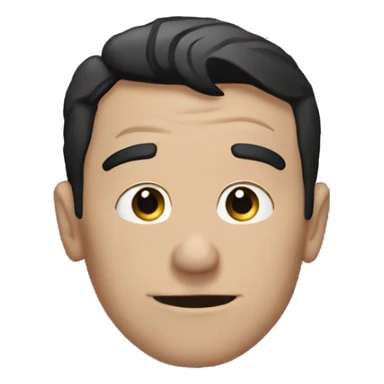 Superman emoji face sticker