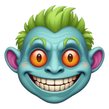 Calavera de troll face sticker