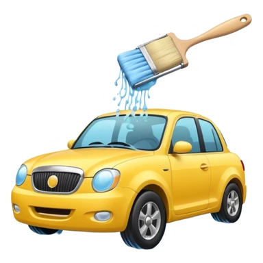 create me an image for a vertical in my super app, Car wash, add a brush sticker