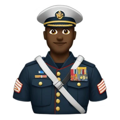 Marine fait un câlin à Éric sticker