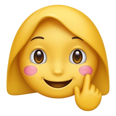 Shy emoji sticker