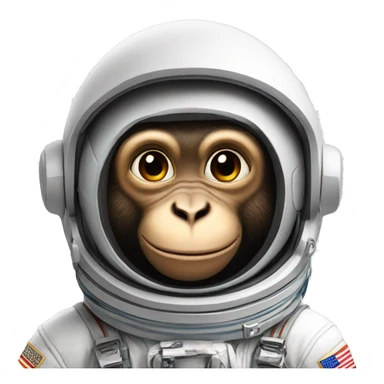 Monkey astronaut  sticker