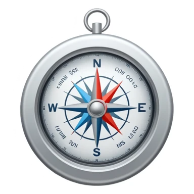 white compas sticker