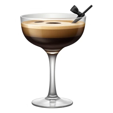 espresso martini with Black Bow sticker