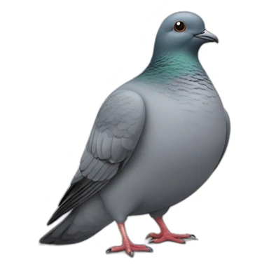fat pigeon apologizing sticker