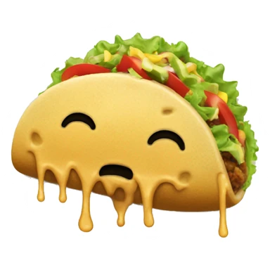 Drippy taco sticker