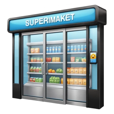 Front Supermarket🛒Entrance sticker