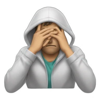 eyeroll facepalm sticker