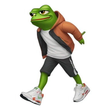 Pepe wearing Nike airmax 90 sticker