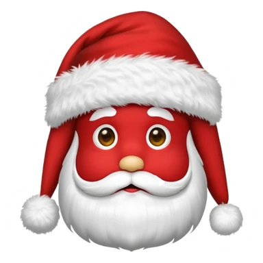 Santa hat without face emoji sticker