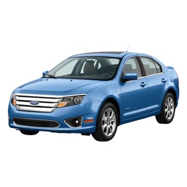 a blue 2010 Ford fusion sticker