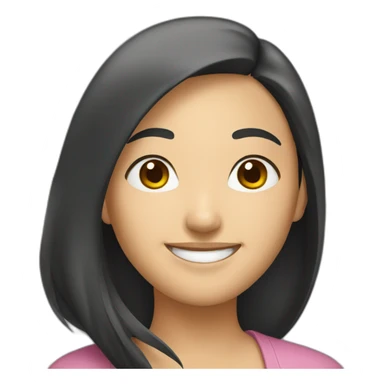 smiling-asian-woman sticker