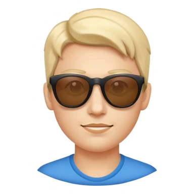 york with sunglasses  sticker