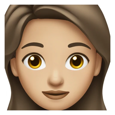 Brunette woman blue eyes laptop sticker