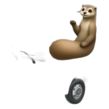 Loutre sur un camion sticker