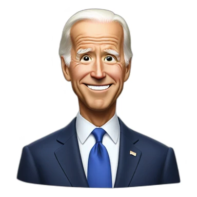 Joe Biden stinky toots realistic sticker