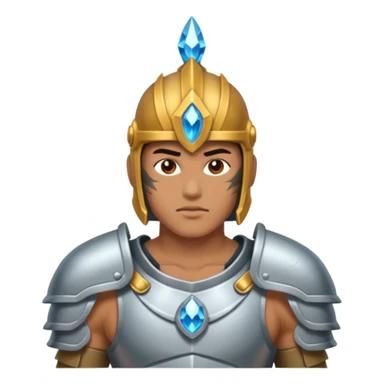 crystal-armored warrior sticker