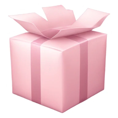 light pink package sticker