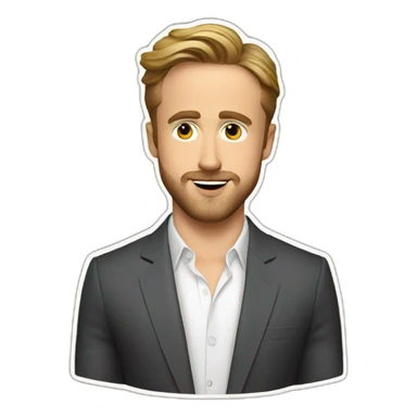 ryan gosling ken sticker