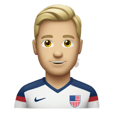 USA white man soccer sticker