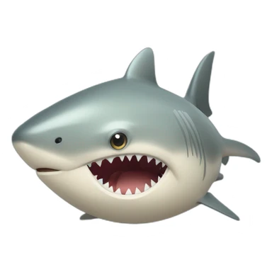 poisson manger par un requin sticker