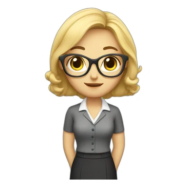 a cute teacher sticker