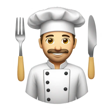 Spanish chef's plate sticker