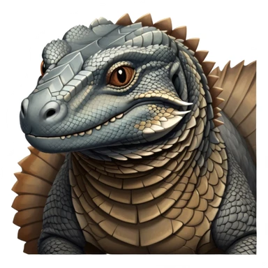 Komodo dragon How is It grey and brown sticker