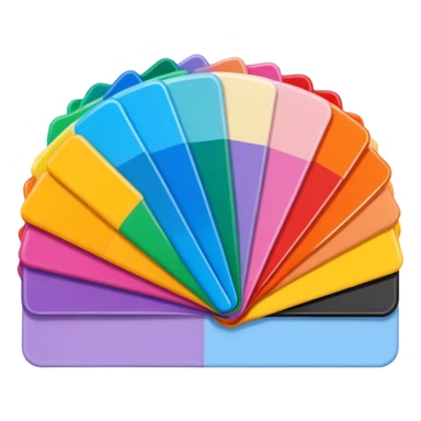 3D pantone colour spread sticker