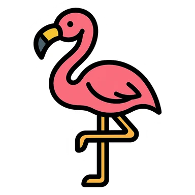 flamingo sticker