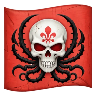 Can you generate me a emoji flag of the fictional world war two team hydra from Captain America? Can you make it the exact logo from the movie? sticker