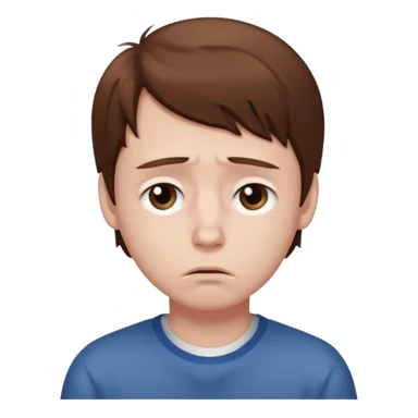 Sad boy sticker