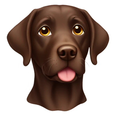Chocolate Labrador retriever sticker