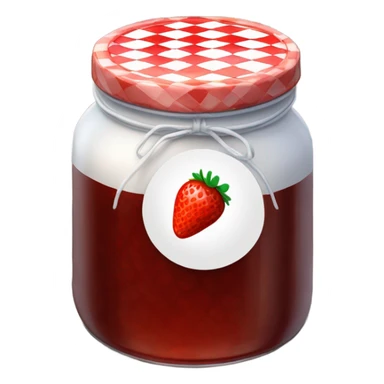 jar of strawberry jam sticker