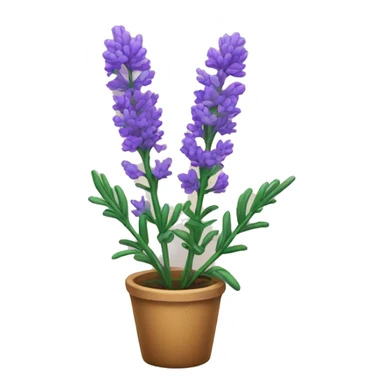 lavender plant sticker