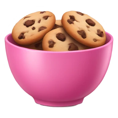 Cookies in a pink bowl sticker