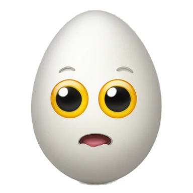 egg with googly eyes sticker